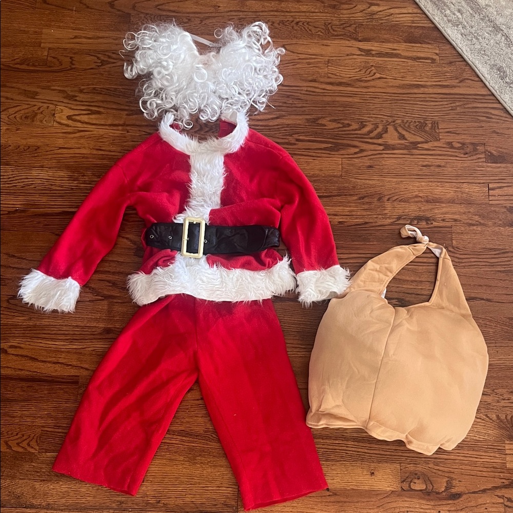 Kids Santa Claus Costume with Beard